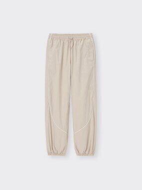 GU Fleece-Lined Track Pants in beige